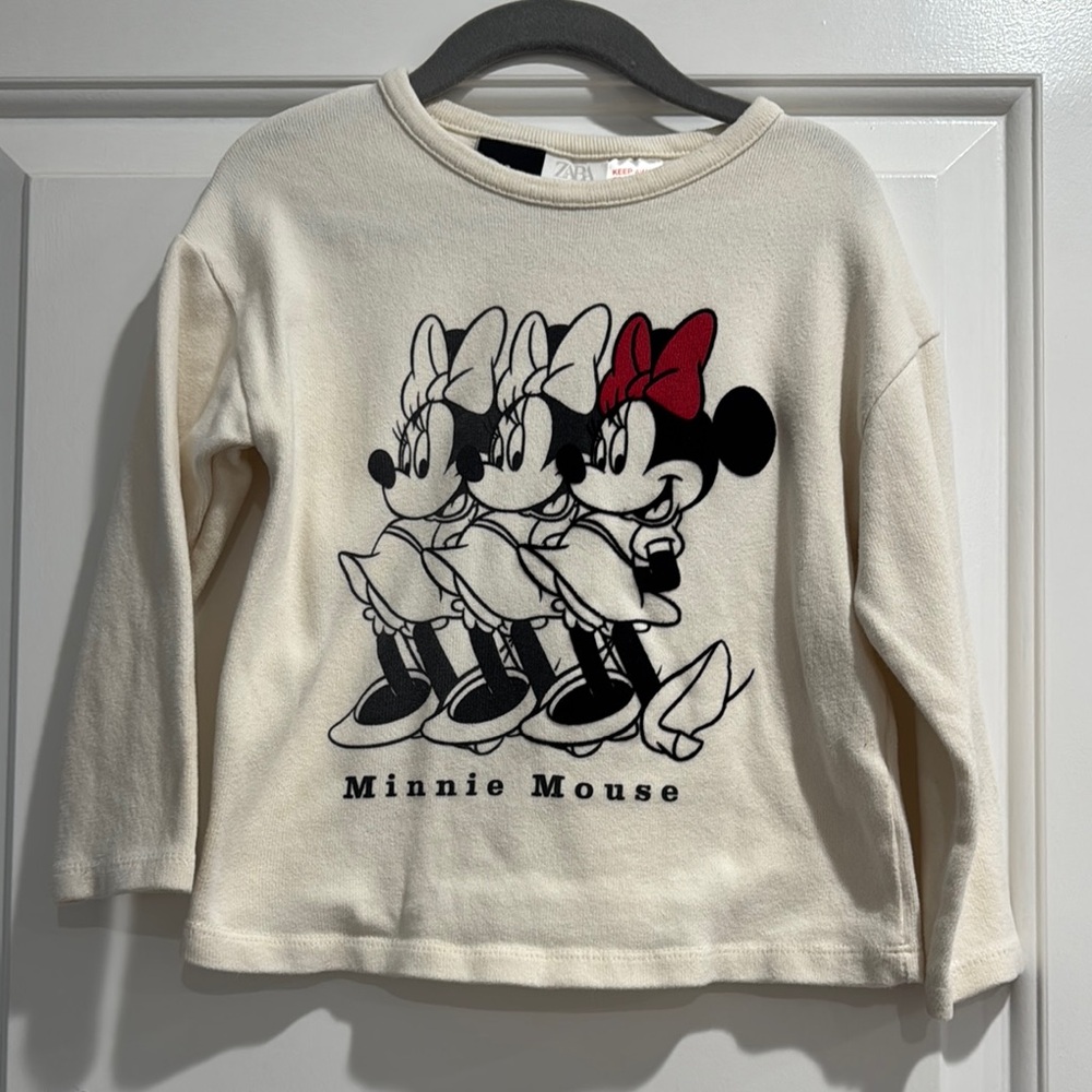Minnie Mouse Cream Kids Shirt